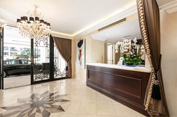 Marble lobby